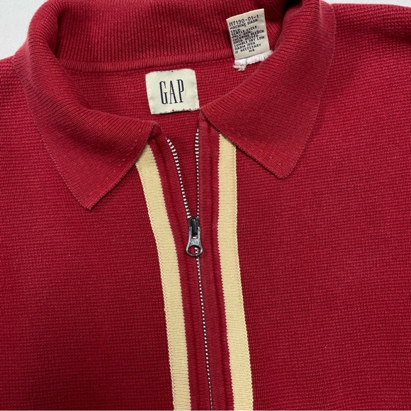 VTG Gap Knit Full Zip Oversized Sweater Men’s Small Unisex Streetwear - Picture 2 of 16